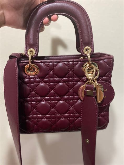 lady dior mini maroon|lady dior mini price.